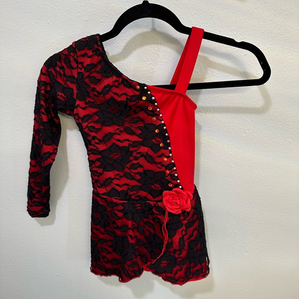 Girl Ice skating competition dress